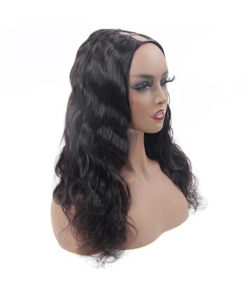 Perruque U-Part Body Wave Brun Foncé en ligne