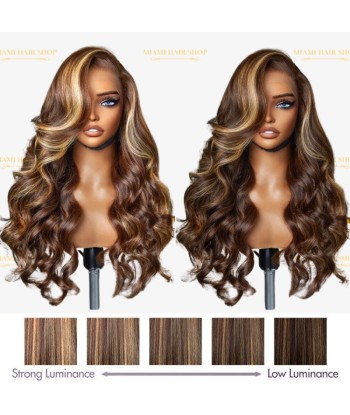 Prédécoupé Front lace 13x4" Body Wave P4/27 « prêt-à-porter » les ctes