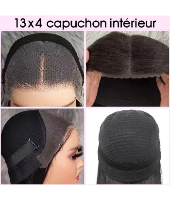 Prédécoupé Front lace 13x4" Afro Yaki Texture Brun Foncé « prêt-à-porter » 2024