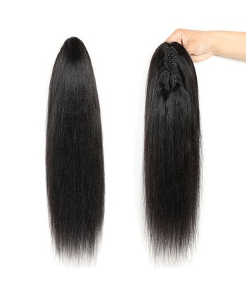 Queue de cheval Ponytail  Noir à Pince Naturel Remy Hair Yaki Straight En savoir plus