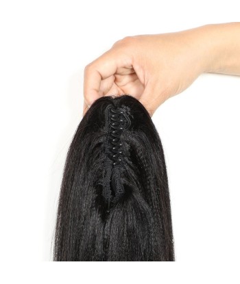 Queue de cheval Ponytail  Noir à Pince Naturel Remy Hair Yaki Straight En savoir plus