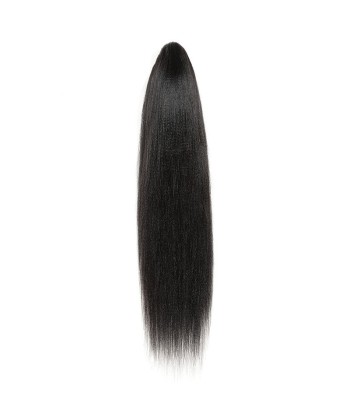 Queue de cheval Ponytail  Noir à Pince Naturel Remy Hair Yaki Straight En savoir plus