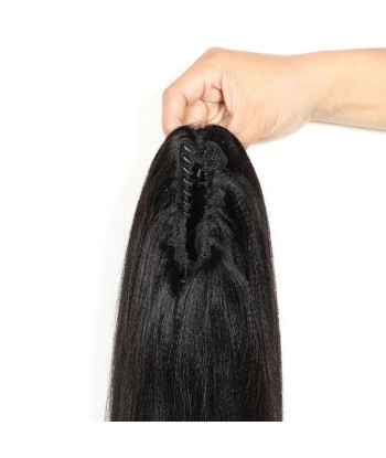 Queue de cheval Ponytail  Noir à Pince Naturel Remy Hair Yaki Straight En savoir plus