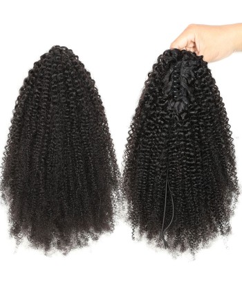 Queue de cheval Ponytail  Noir à Pince Naturel Remy Hair  Afro Curly Venez découvrir notre 