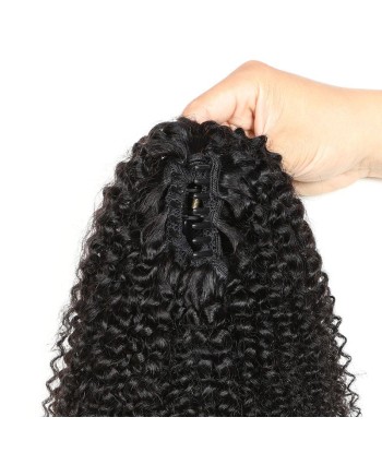 Queue de cheval Ponytail  Noir à Pince Naturel Remy Hair  Afro Curly Venez découvrir notre 