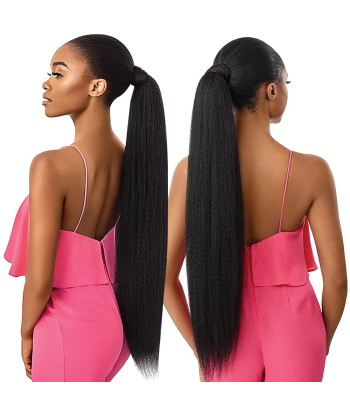 Queue de cheval Ponytail  Noir Ruban Magique Remy Hair Yaki Straight 2 - 3 jours ouvrés.