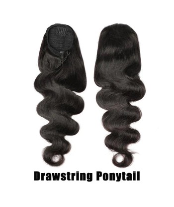 Queue de cheval Ponytail  Noir A Cordon Remy Hair Body Wave Paris Déstockage Promo