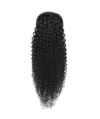 Queue de cheval Ponytail  Noir A Cordon Remy Hair Kinky Curly de la marque