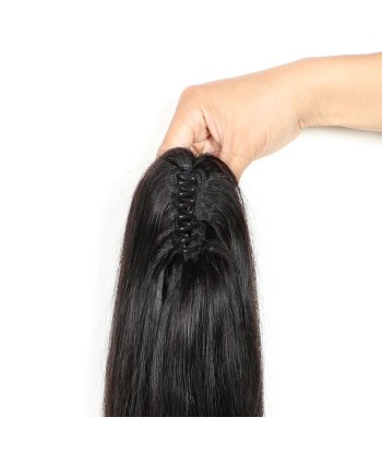 Queue de cheval Ponytail  Noir à Pince Naturel Remy Hair Straight meilleur choix