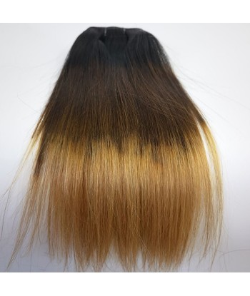 Kit Extensions à Clips Straight Ombre Brun Chocolat Blond 120 gr le concept de la Pate a emporter 