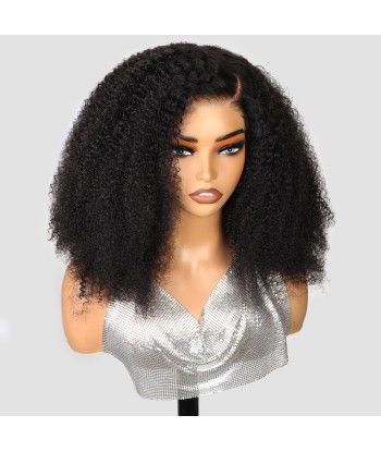 5x5 HD Lace Closure Wig Kinky Curly Sans Colle de technologie