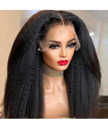 Perruque Lace Wig 5x5 Cheveux Yaki Straight - Densité 150% - Texture Naturelle les ligaments