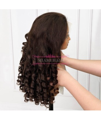 Perruque Lace Wig 13x4 Loose Body Wave  4 - avec Effet Presque Double Drawn et Maximum de Volume en Cheveux Remy la colonne vertébrale