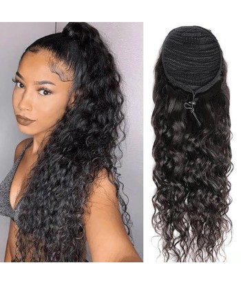 Queue de cheval Ponytail  Noir A Cordon Remy Hair Water Wave sélection de produits