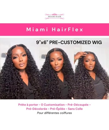 Miami Hairflex 9x6 Wasserwelle 250% HD -Perücken 2023