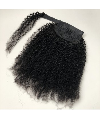 Hufeisenponytail Schwarz Magie Remy Hair Afro lockig pas cher 