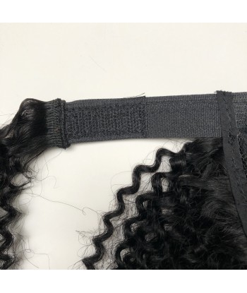 Hufeisenponytail Schwarz Magie Remy Hair Afro lockig pas cher 