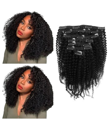 Kit Extensions à Clips Kinky Curly Noir 120 gr meilleur choix