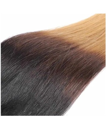 Extension à Clips Straight Ombre Brun Chocolat Blond Mono Bande Maxi Volume pas cher 