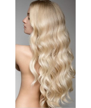 Extensiones de kit con ola de cuerpo rubio platino 120 gr solde