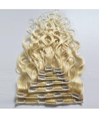 Extensiones de kit con ola de cuerpo rubio platino 120 gr solde