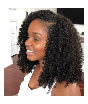 Perruque U-Part Kinky Curly Brun Foncé store