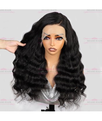 Perruque Lace Wig 13x4 Loose Wave - avec Effet Presque Double Drawn et Maximum de Volume en Cheveux Remy Amélioration de cerveau avec