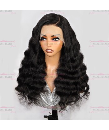 Perruque Lace Wig 13x4 Loose Wave - avec Effet Presque Double Drawn et Maximum de Volume en Cheveux Remy Amélioration de cerveau avec