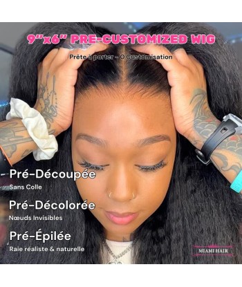 Miami Hairflex 9x6 Yaki gerade 250% HD -Perücke Découvrez la collection