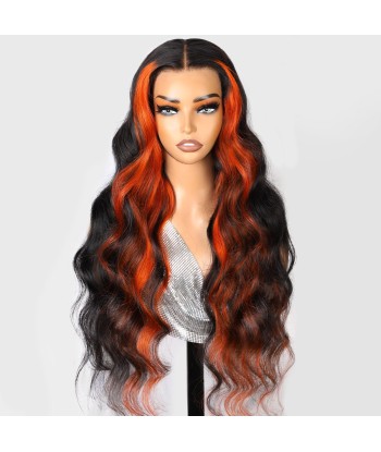 13x4 Lace Body Wave 1b/Ingwer 200% vor dem Kut, vor-léclairci, ohne Kleber Comparez et commandez 