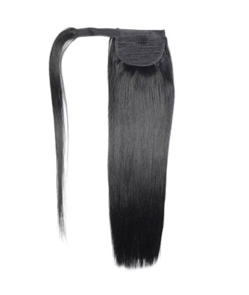 Horseshoe Ponytail Black Ribbon Remy Cabello recto est présent 