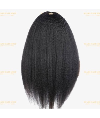 Parrucca marrone scuro afro yaki a v-part les ctes