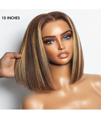 "Caricamento" Bobo Wig Front Lace 4x4 "Raide P4/27 Pre-Cut livraison et retour toujours gratuits