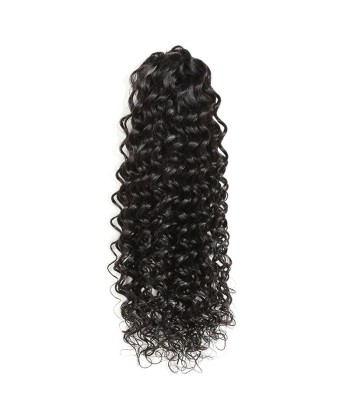 Zwarte paardenstaart paardenstaart met natuurlijke tang Remy Hair Deep Wave JUSQU'A -70%! 