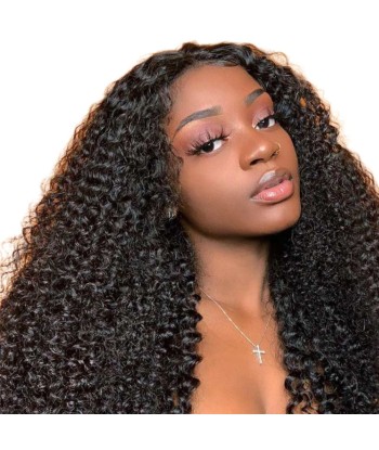 Front lace 4x4" Kinky Curly Brun Foncé de votre