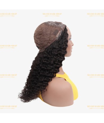 Perruque V-Part Deep Wave Brun Foncé pas cher chine