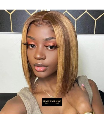 « PRÊT-À-PORTER » Bobo Wig Front Lace 4x4" Raide P4/27 Prédécoupé soldes